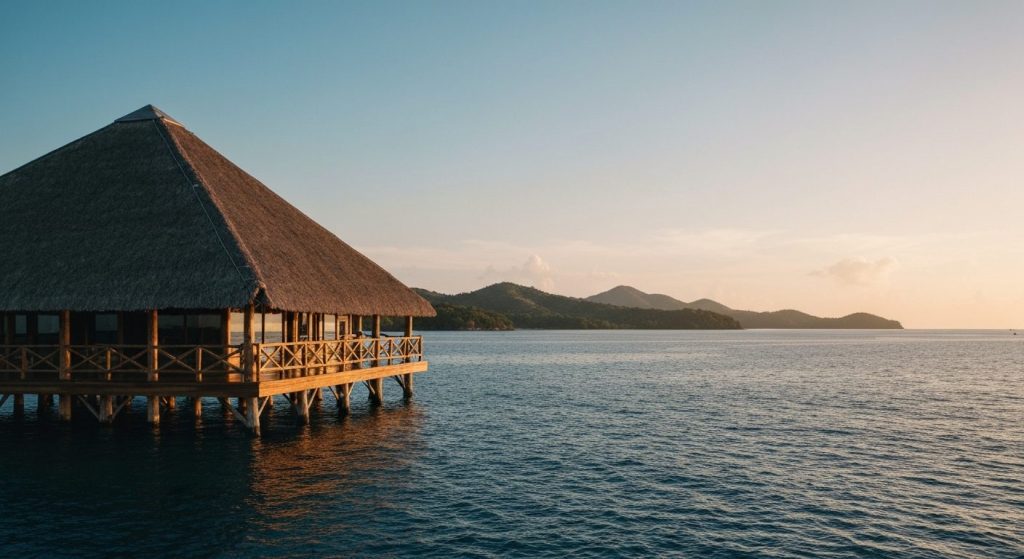 luxury honeymoon komodo vs maldives which destination — Photorealistic editorial travel photograph relevant to: The inde